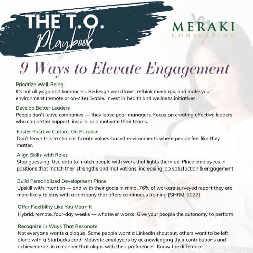 The TO Playbook: 9 Ways to Elevate Engagement